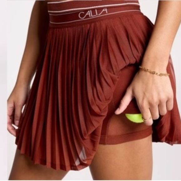 Calia Pants - NWT Calia Women's Rust Pleated Shorts - XXL